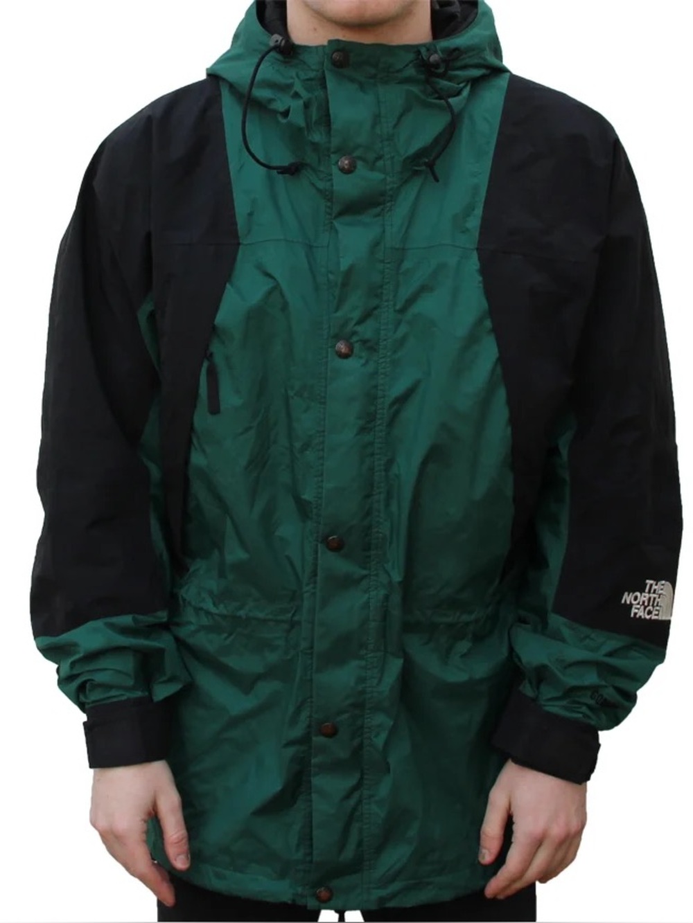 The North Face Green/Black Gortex Shell Mountain Guide Parka  Men’s M Women’s Lg